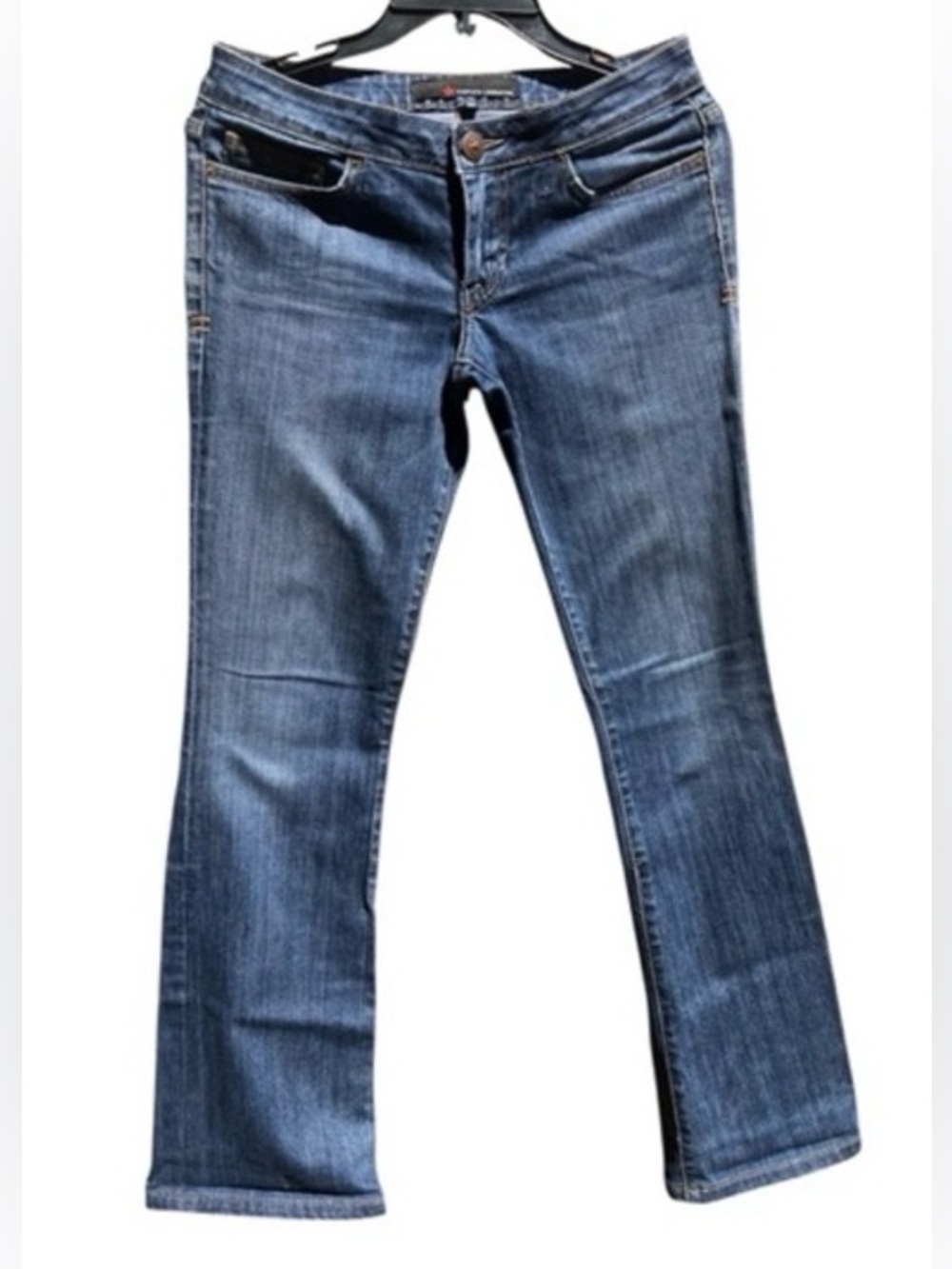 People's Liberation Women Jeans 26 Blue Star Pocket Bootcut Denim